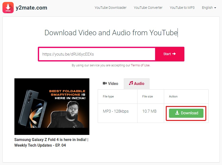 Download the mp3 audio file