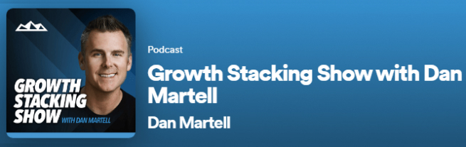 Growth stacking 3rd best saas podcast