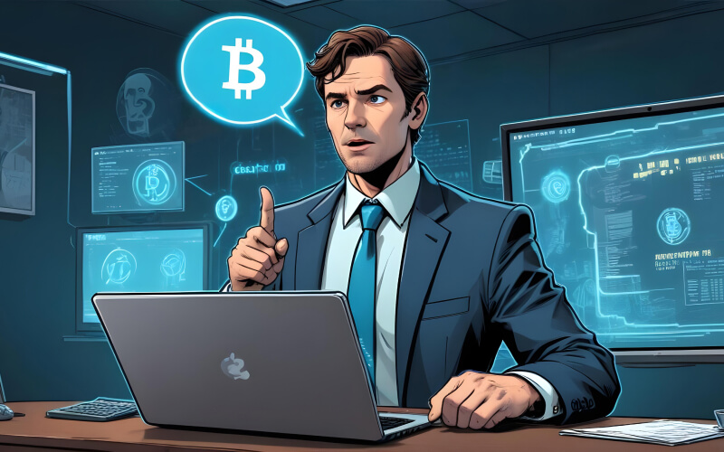 Crypto thought leader about to use twitter to share his opinion using a crypto quote