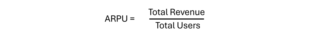 ARPU Formula