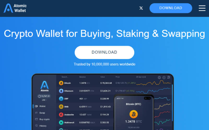 Atomic Wallet Ho Crypto wallet