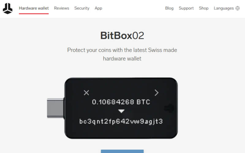 Bitbox02 Cold Crypto Wallet