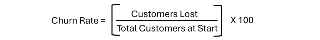 Churn Rate Formula