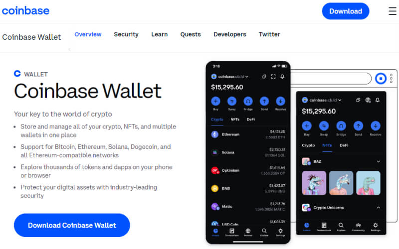 Coinbase Hot Crypto Wallet