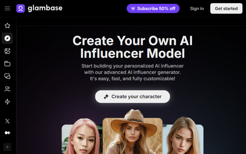 Glambase AI Influencer Generator