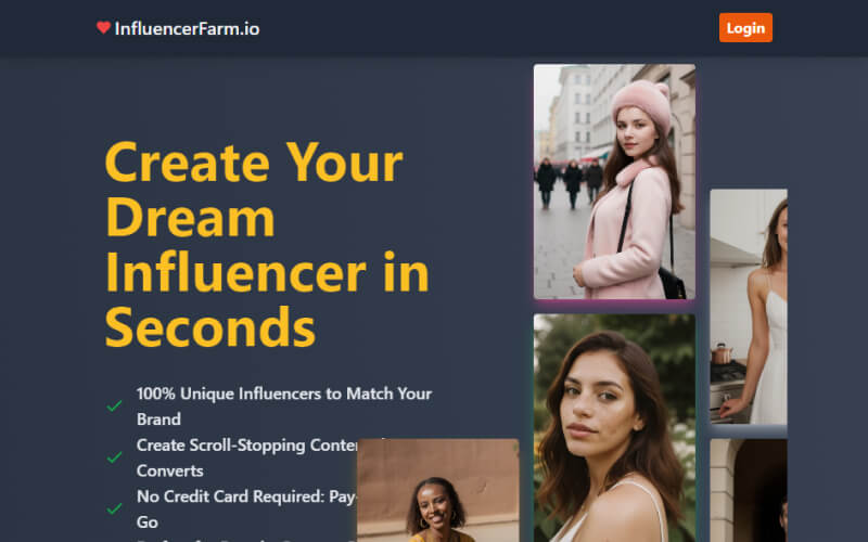 Inflencer Farm AI Influencer Generator