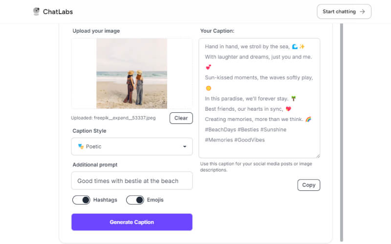 WritingMate AI Image Generator Screenshot