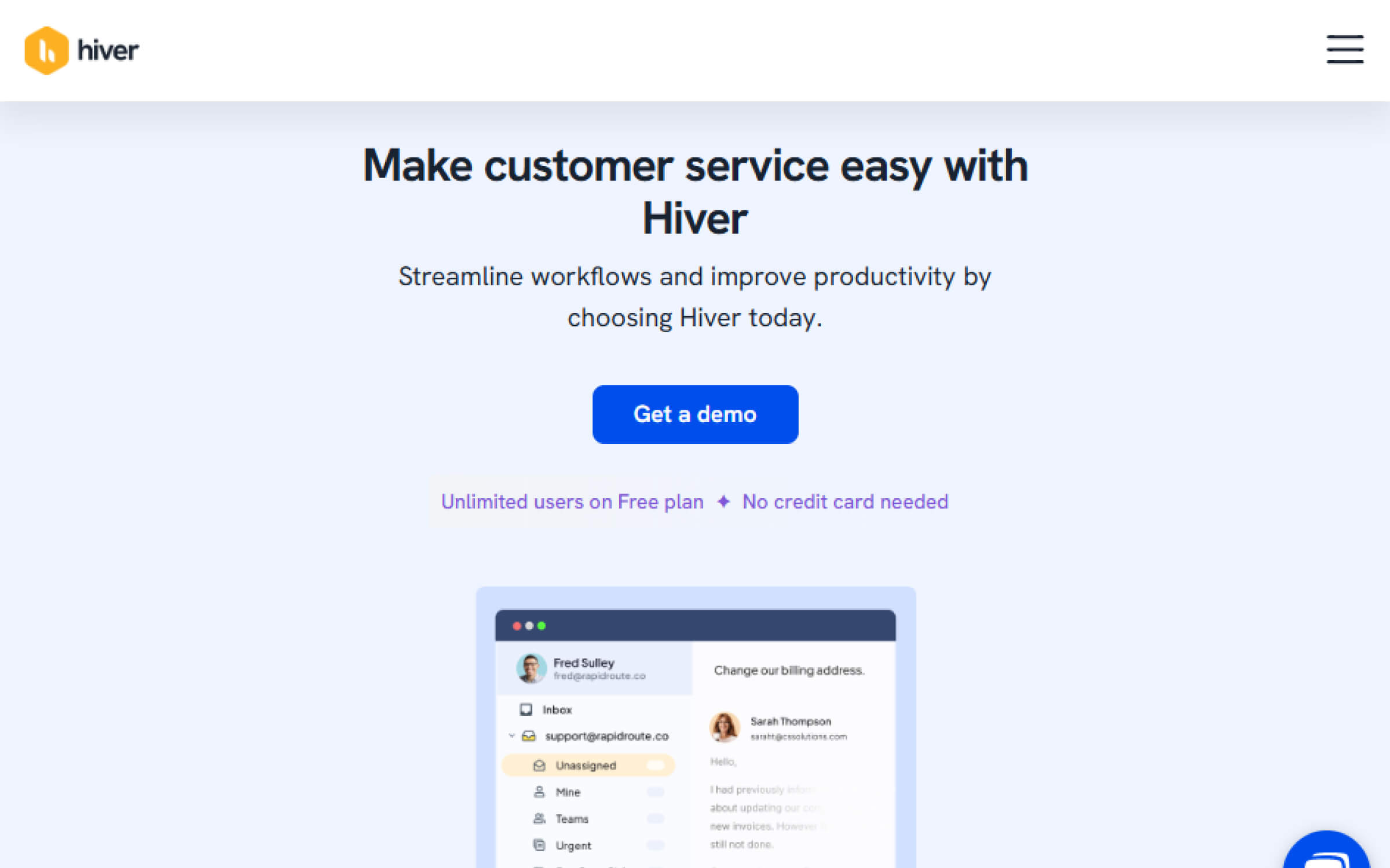 Hiver – Customer Support Helpdesk