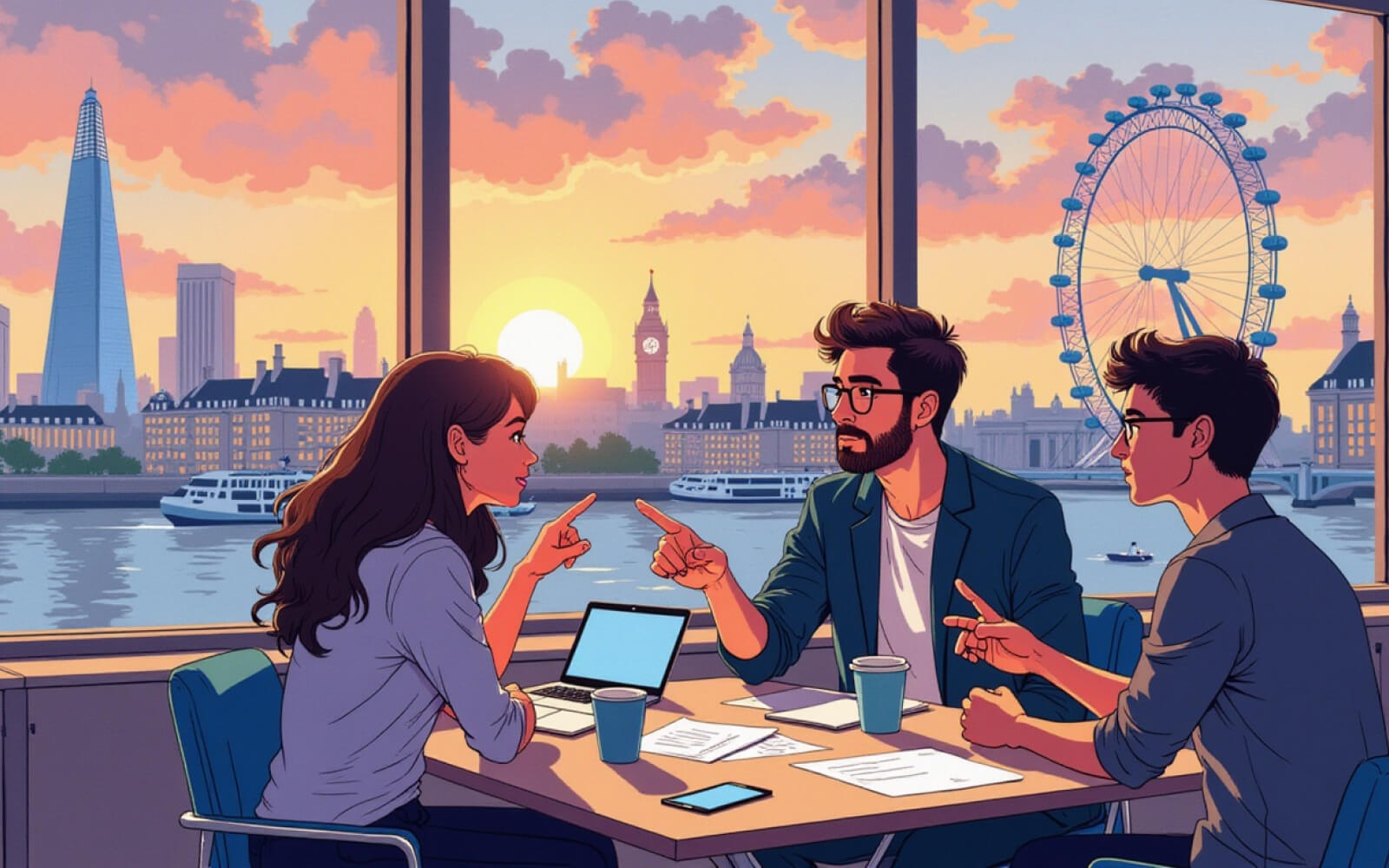 Content Marketing Agency in London with the London Skyline
