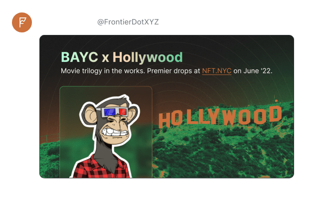 BAYC x Hollywood
